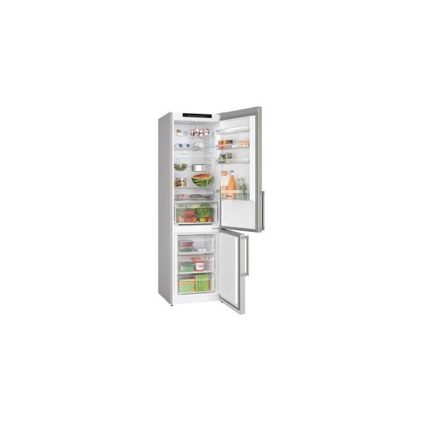Bosch KGN39VIBT Serie 4 Kühl-Gefrierkombination, 60cm breit, 363L, NoFrost, VitaFresh XXL, SuperKühlen, LED Beleuchtung, Antifingerprint, edelstahl
