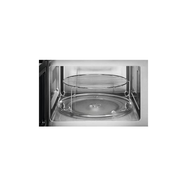 AEG MSB2547D-M Einbau-Mikrowelle, 900W, Grill 1000W, 25L, Eco-Modus, Auftau-Funktion, TouchControl, Schwarz/ Edelstahl mit Antifingerprint