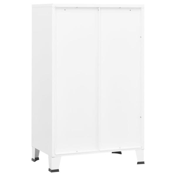 Lagerschrank Industrial Weiß 70x40x115 cm Metall
