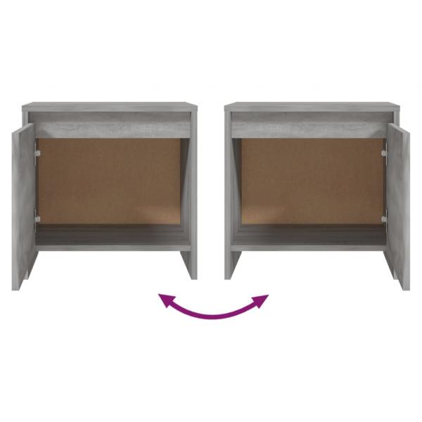 Nachttisch Grau Sonoma 45x34x44,5 cm Holzwerkstoff