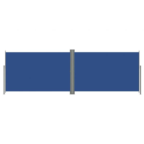 Seitenmarkise Ausziehbar Blau 220x600 cm