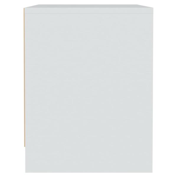 Nachttische 2 Stk. Weiß 45x34x44,5 cm Holzwerkstoff