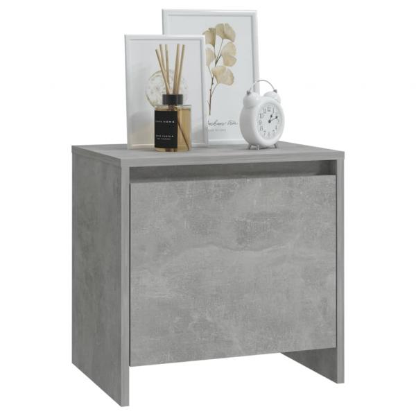Nachttisch Betongrau 45x34x44,5 cm Holzwerkstoff