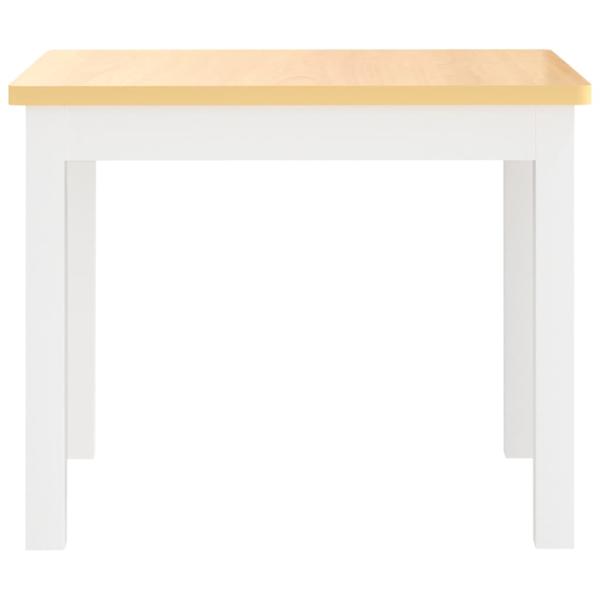 3-tlg. Kinder-Sitzgruppe Weiß und Beige MDF
