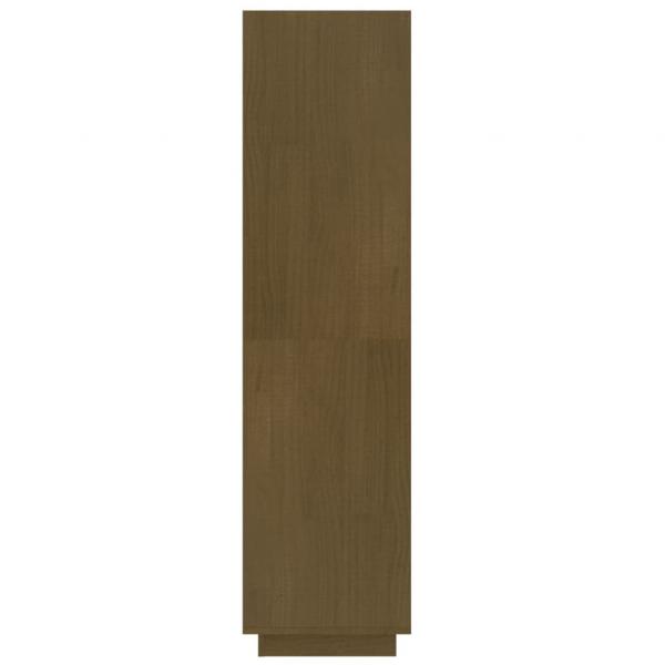 Bücherregal/Raumteiler Honigbraun 60x35x135 Massivholz Kiefer