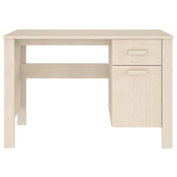 ARDEBO.de - Schreibtisch HAMAR Honigbraun 113x50x75 cm Massivholz Kiefer