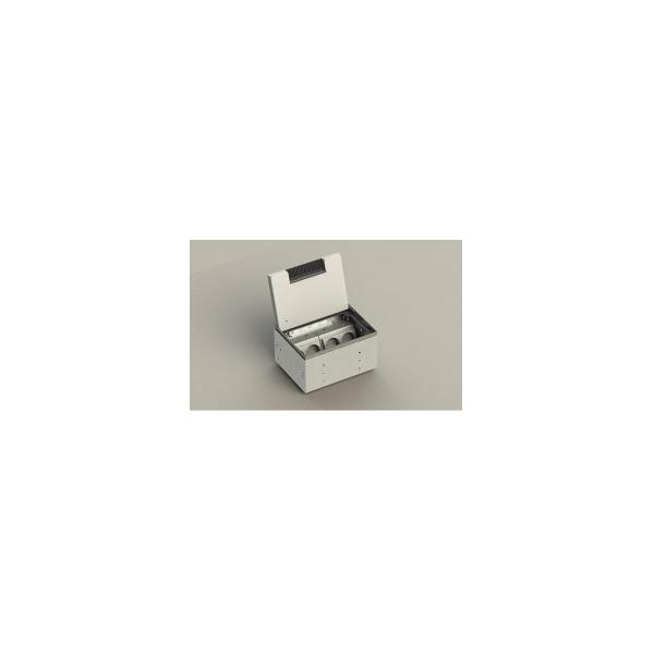 ARDEBO.de BS BODENSTECKDOSEN 8904B Bodentank, 4-fach, eckig, höhenverstellbar (8904B)