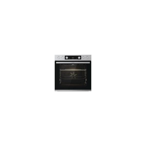 Gorenje BCS6737E06X+ECD634X Einbau-Herdset mit Glaskeramikkochfeld (BCS6737E06X+ECD634X), 60cm breit, Heißluft mit Dampf, Pizza Funktion, Edelstahl/Schwarz