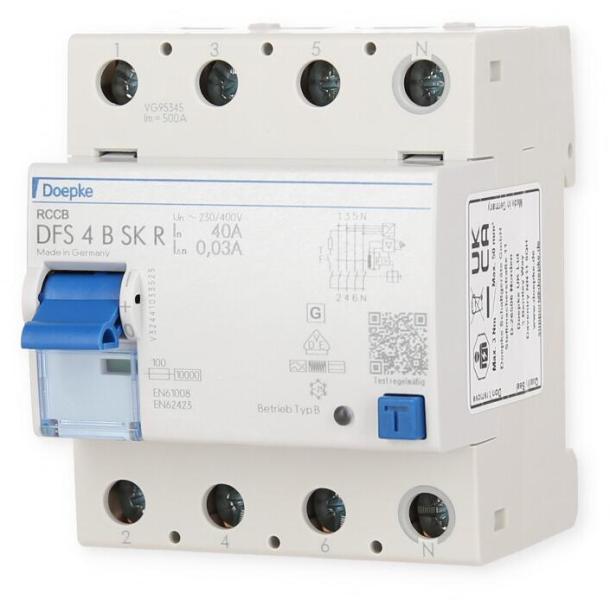 Doepke DFS4 040-4/0,03-B SK R FI-Schalter allstromsensitiv, Typ B
