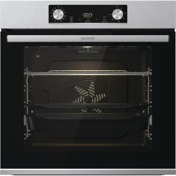 ARDEBO.de Gorenje BPS6737E14X EEK: A+ Einbaubackofen, Nischenhöhe 60cm, 77L, Pyrolyse, PerfectGrill, ExtraSteam, AirFry, Edelstahl Anti-Fingerprint