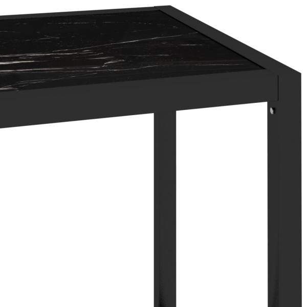 Regal Marmor und Transparent 100x36x168 cm Gehärtetes Glas