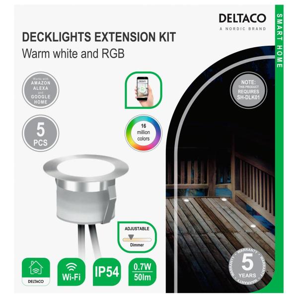 Deltaco Smarte Terrassenbeleuchtung, Erweiterung (SH-DLEX01)