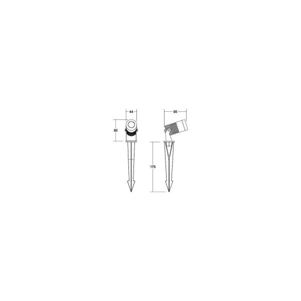 Brumberg SPIKE LED-Erdspießstrahler, 24 V DC, IP67 (60109643)