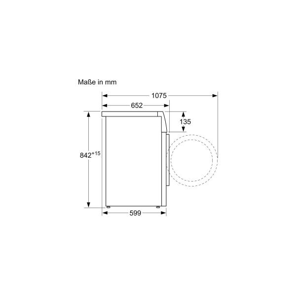 Bosch WTH85VWIN Serie 4 8kg A++ Wärmepumpentrockner, 60cm breit, EasyClean, AutoDry, LED Display, weiß
