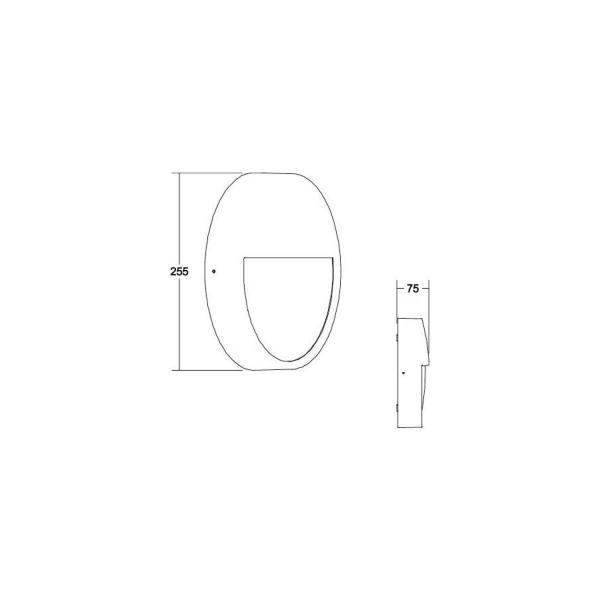 Brumberg EYE LED-Wandanbauleuchte, IP65 strukturschwarz, 880.0 lm, 3000 K / 4000 K / 5700 K (10037183)