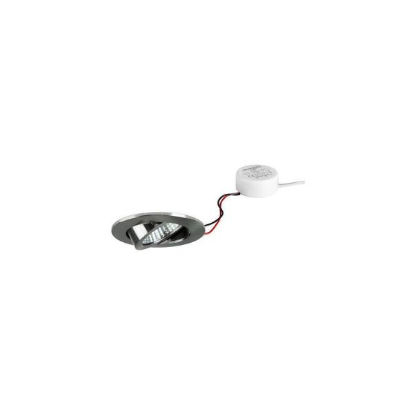 ARDEBO.de Brumberg BB03 LED-Einbaustrahlerset Phasenabschnitt dimmbar (Rundkonverter), 6W, 640lm, 3000K, nickel matt (40363153)