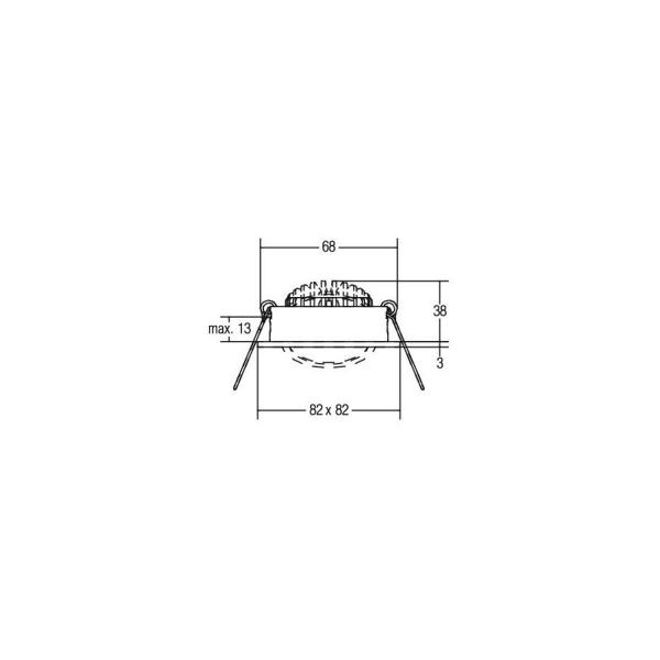 Brumberg LED-Einbaustrahler, 7W, 740lm, 3000K, titan matt (12362643)