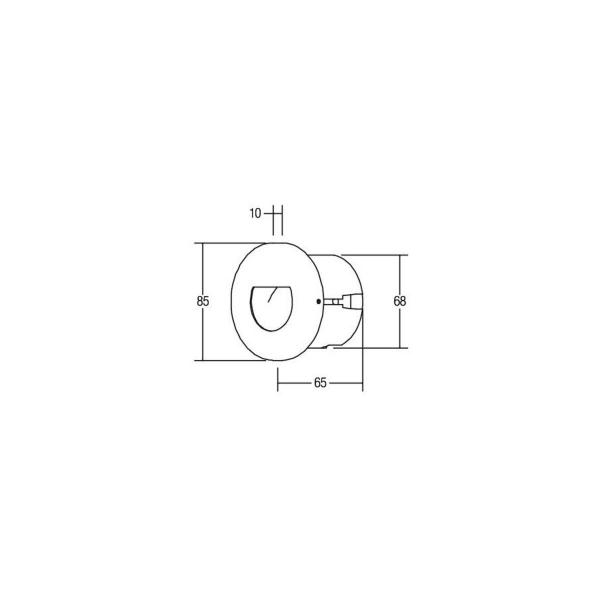 Brumberg LED-Wandeinbauleuchte, 1,2W, 40lm, 3000K, weiß (R3928WW)