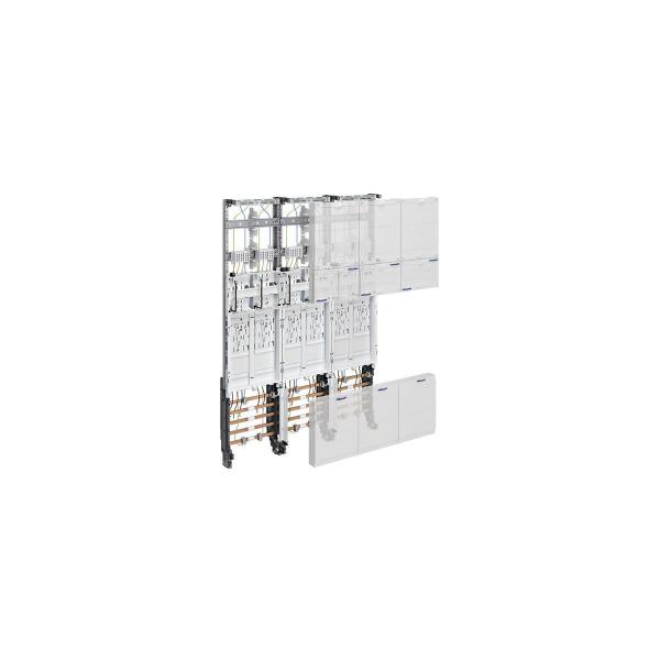ARDEBO.de Hager ZL3EL26N Komplettfeld, Zählerfeld, univers Z, 1050 mm, 6 Zählerplätze, eHZ, DSS, 3-feldig