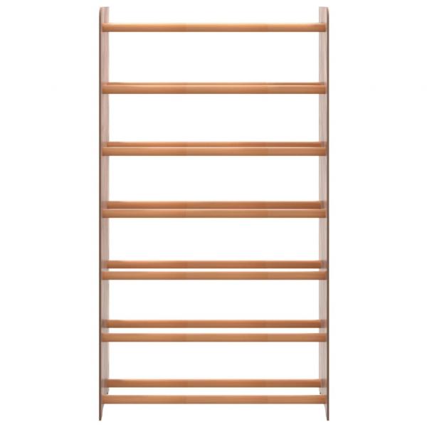 Schuhregal Braun 65x24x117 cm Holzwerkstoff