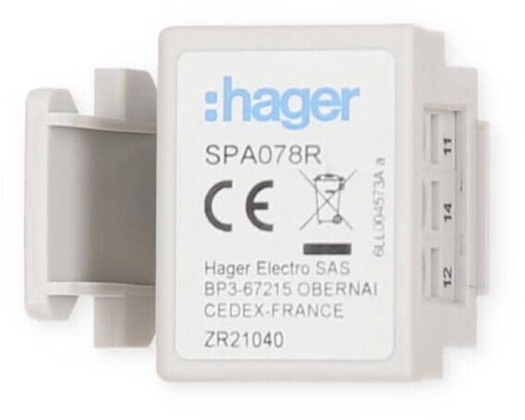 Hager SPA078R Fernmeldekontakt für Kombiableiter SPA70xZ/SPA80xZ
