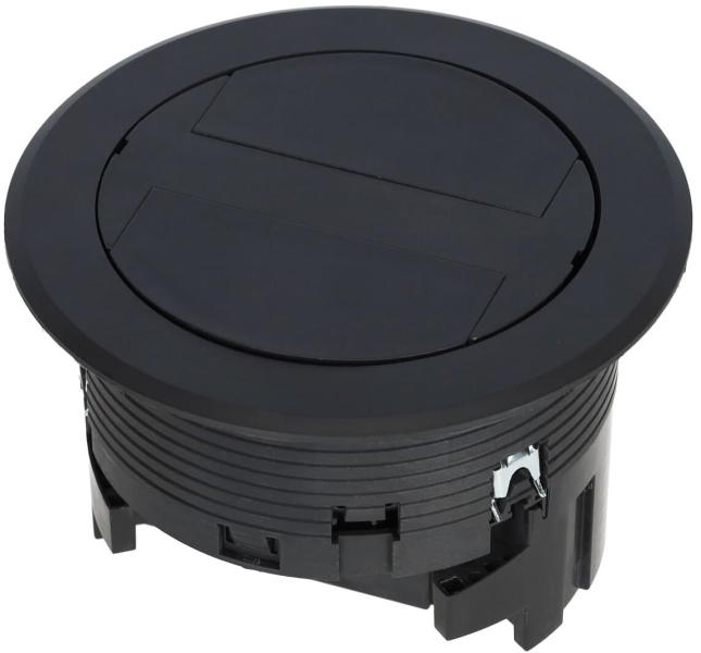 Hager BSR02D03 Installationsdose R02, 2x SCHUKO, Keystone Typ 01 2-f, Kunststoff Klappdeckel