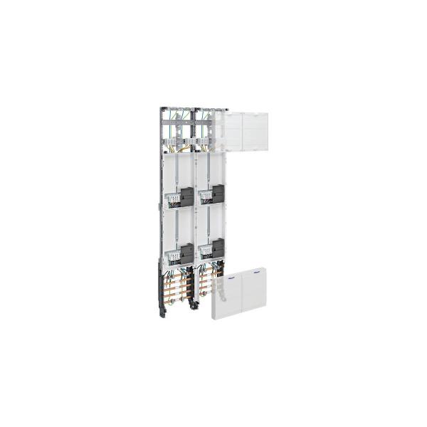 ARDEBO.de Hager ZK53W7N Komplettfeld, universZ, 1350mm, 4ZP, 2-feld, Ausführung mit Zählersteckklemme