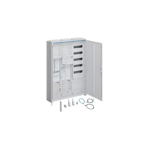 ARDEBO.de Hager ZB33SET15LK Komplettschrank, univers Z, 1 ZP, 1 SG, BKE-I, APZ, VT5, H=1100 mm, 3-Feld