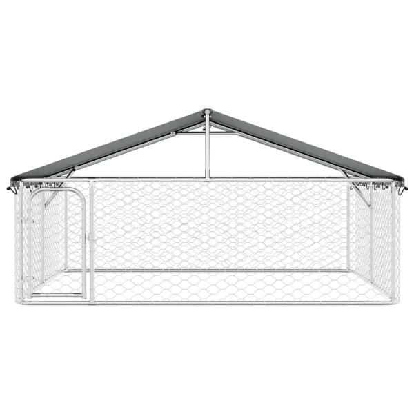 Outdoor-Hundezwinger mit Dach 300x300x150 cm