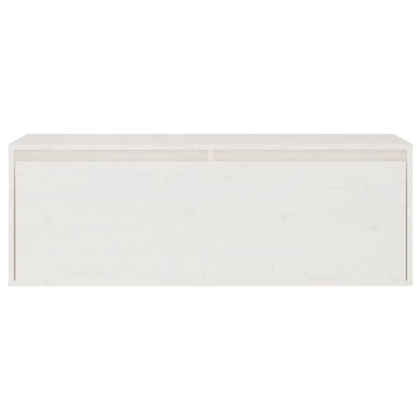 TV-Schränke 2 Stk. Weiß Massivholz Kiefer