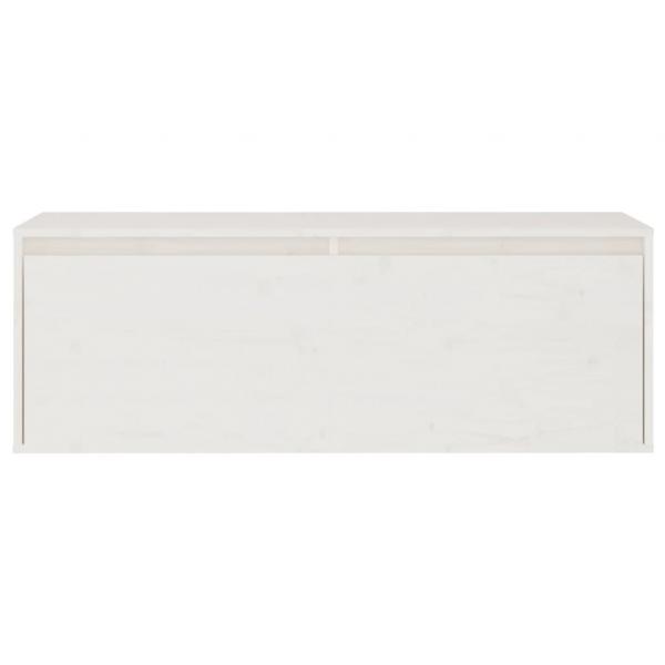 TV-Schränke 2 Stk. Weiß Massivholz Kiefer