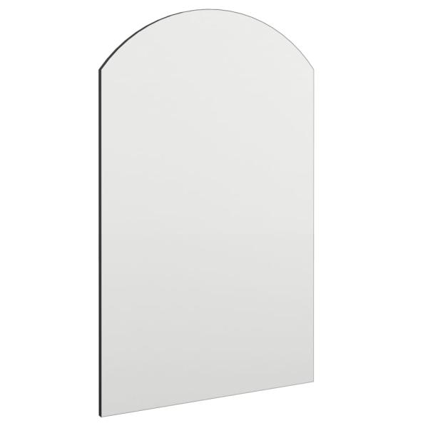 Spiegel mit LED-Leuchten 60x40 cm Glas Bogenförmig