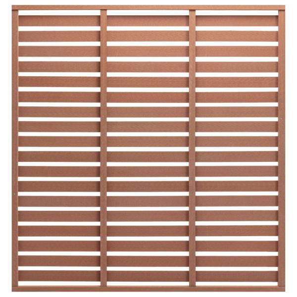 ARDEBO.de - Zaunplatte WPC 180x180 cm Braun