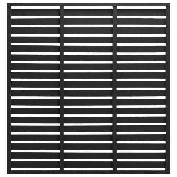 ARDEBO.de - Zaunelement WPC 180x180 cm Schwarz
