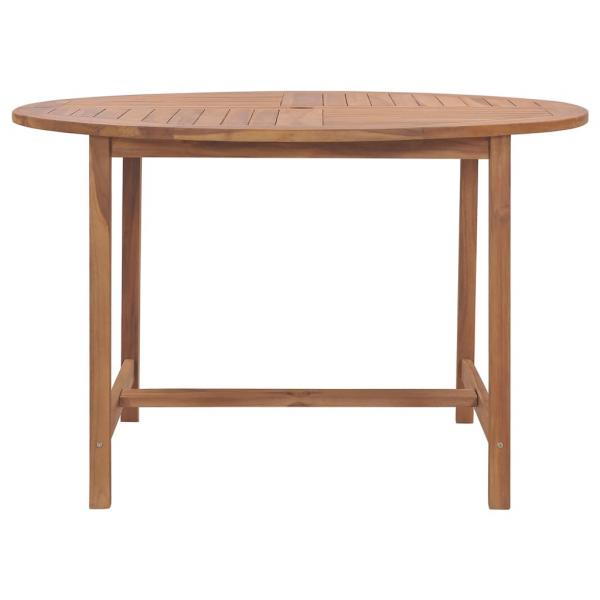 Garten-Esstisch Ø110x75 cm Massivholz Teak 