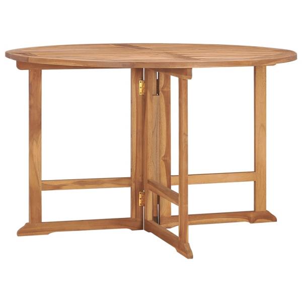 ARDEBO.de - Garten-Esstisch Klappbar Ø110x75 cm Massivholz Teak
