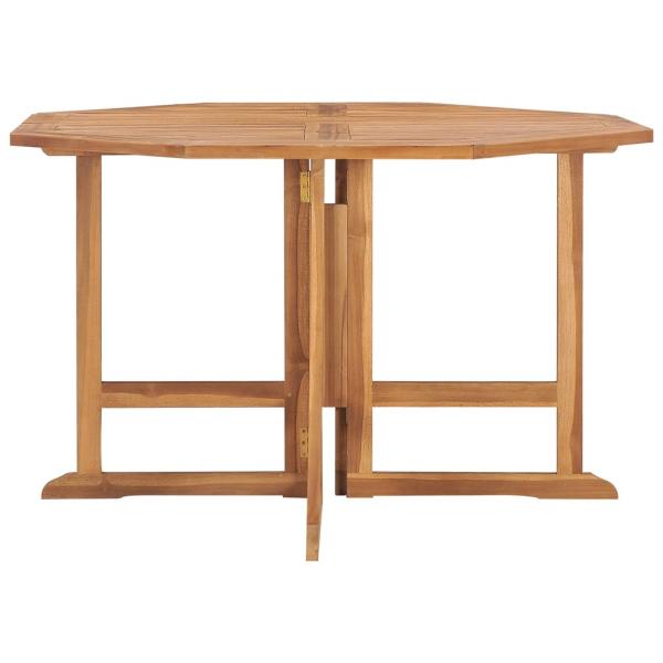 Garten-Esstisch Klappbar 110x110x75 cm Massivholz Teak