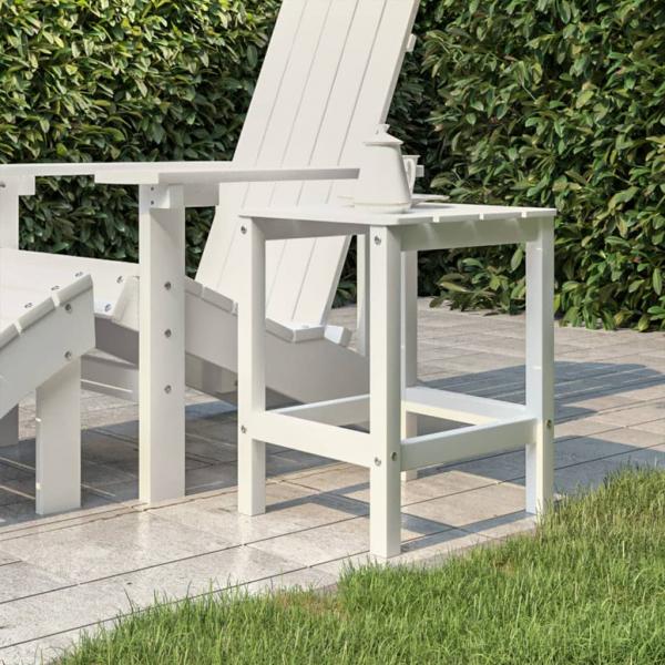 ARDEBO.de - Adirondack-Gartentisch Weiß 38x38x46 cm HDPE