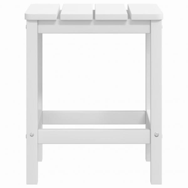 Adirondack-Gartentisch Weiß 38x38x46 cm HDPE