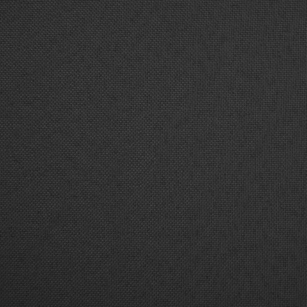 Hocker mit Stauraum Schwarz Leinenoptik