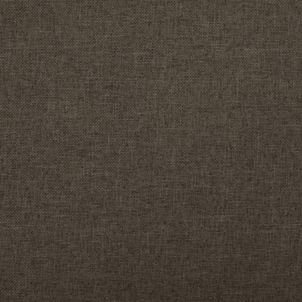 Hocker mit Stauraum 2 Stk. Dunkelbraun Leinenoptik