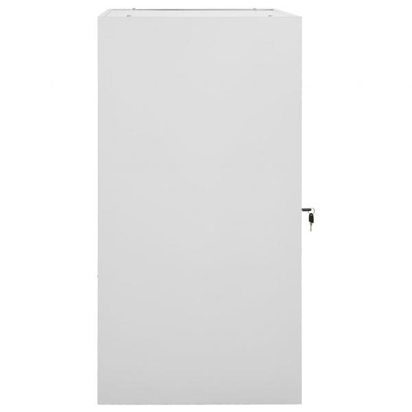Sattelschrank Hellgrau 53x53x105 cm Stahl  
