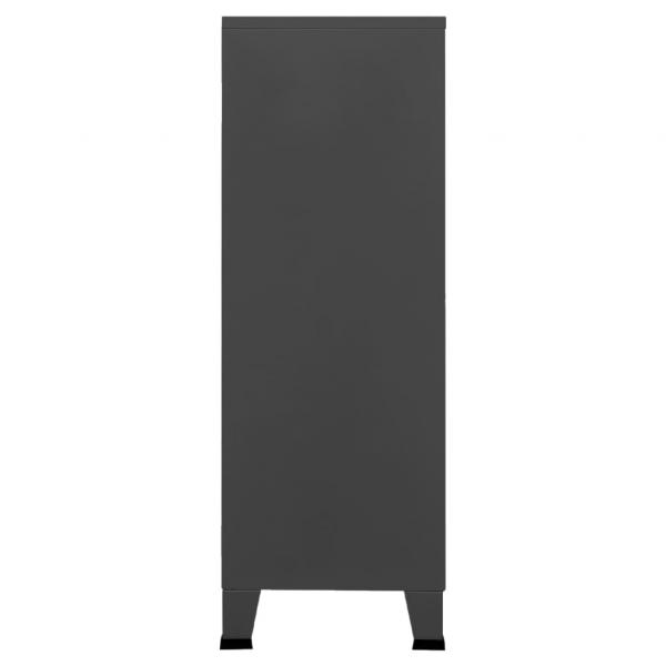 Lagerschrank Industrial Anthrazit 75x40x115 cm Metall