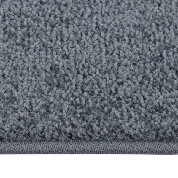 Teppich Kurzflor 160x230 cm Anthrazit