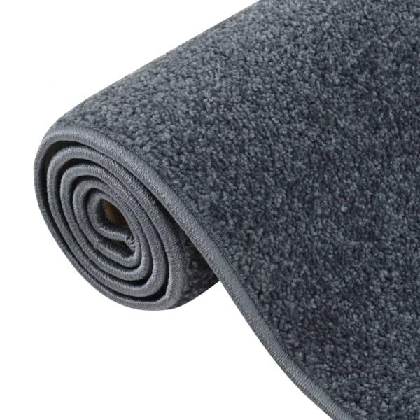 Teppich Kurzflor 160x230 cm Anthrazit