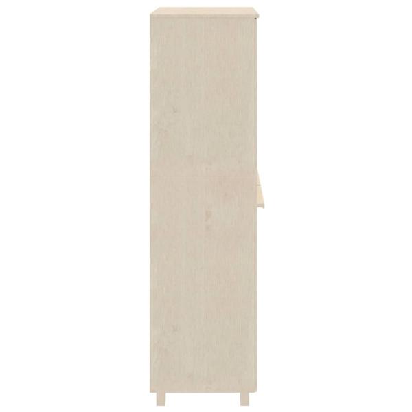 Kleiderschrank HAMAR Honigbraun 89x50x180 cm Massivholz Kiefer