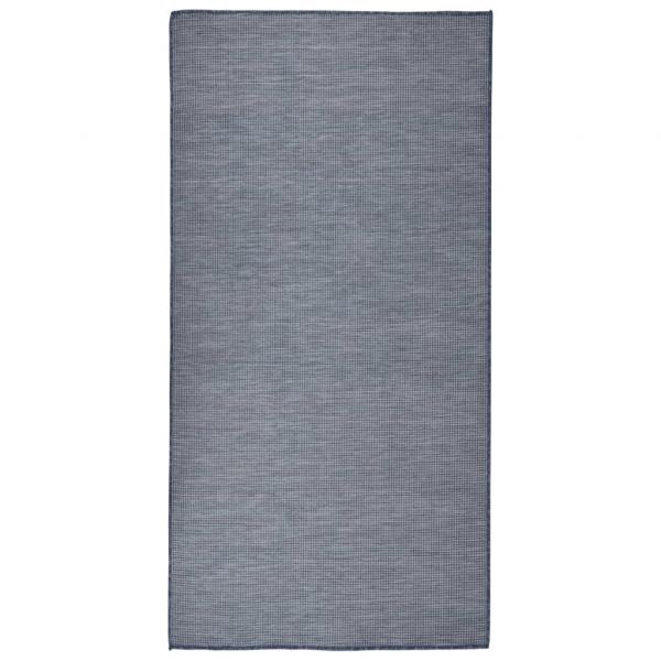 ARDEBO.de - Outdoor-Teppich Flachgewebe 100x200 cm Blau