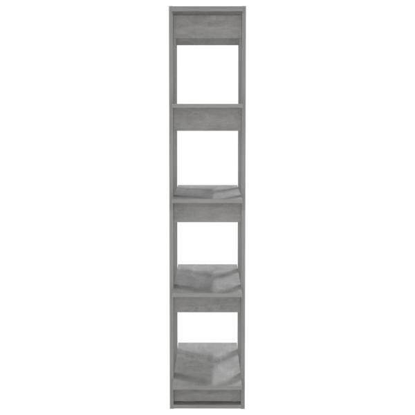 Bücherregal/Raumteiler Betongrau 80x30x160 cm Holzwerkstoff