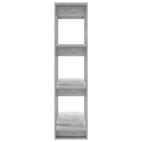 ARDEBO.de - Bücherregal/Raumteiler Betongrau 80x30x123,5 cm