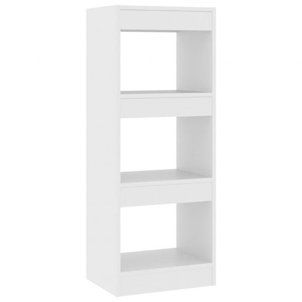 Bücherregal/Raumteiler Weiß 40x30x103 cm Holzwerkstoff